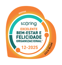 Selo Scoring® — Excelente em Bem-Estar e Felicidade Organizacional (Moovax, 12-2025)